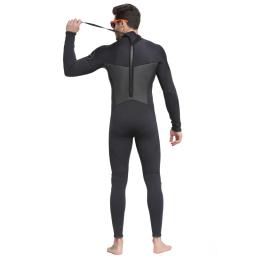 Fato de mergulho de flanela masculino, maiô de surf, calor e proteção solar, 1 peça, 3mm - Image 5