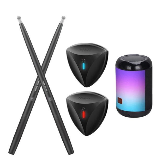Tambor Portátil Somatossensorial com Baqueta: Instrumento Musical Ideal para Crianças e Iniciantes