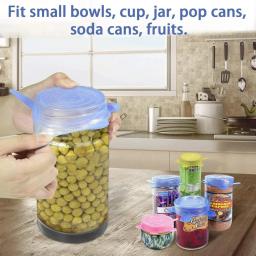 Silicone Stretch Jar Lid, Reutilizáveis espelho tampas, Mason Jar tampas, armazenamento de alimentos, tigelas pequenas, frutas, armazenamento vegetal, pacote de 20 - Image 4