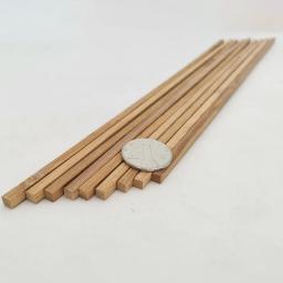 Varas de bambu multitamanho, varas de madeira, modelo de construção inacabado, artesanato manual, 40 peças - Image 2