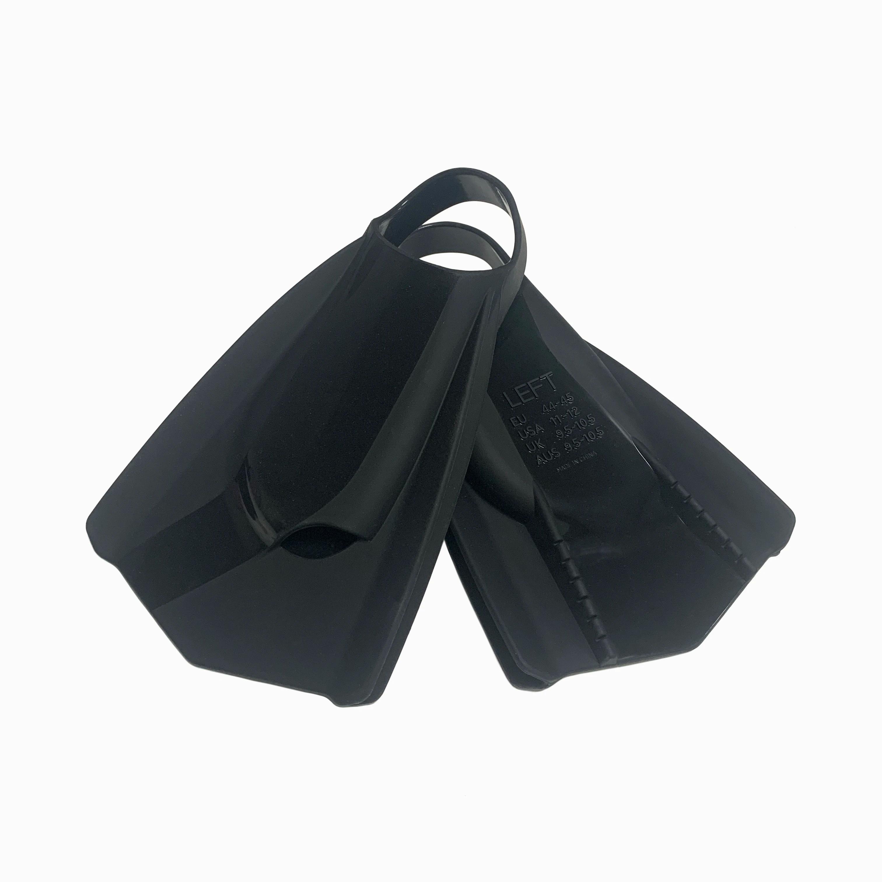 Barbatanas de treinamento de natação profissional adulto confortável silicone barbatana de energia de natação design esquerdo-direito nadadeiras de lâmina curta - Image 1