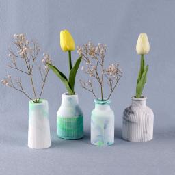 Moldes de silicone para plantador Vasos, gesso epóxi, Vaso de concreto, Molde de injeção, DIY Artesanato, Jardinagem Decoração, Presente artesanal, Home Artesanato - Image 1