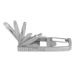 Chaveiro multitool 12 em 1 dobrável multi ferramenta de aço inoxidável ao ar livre chave fenda bit 12 em 1 chaveiro multitool - Image 5