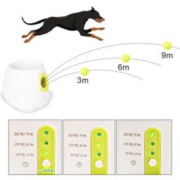 Lançador automático de bola para cachorro, dispositivo de lançamento para animais de estimação, 3/6/9m de seção, emissão com 3 bolas, treinamento para cães - Image 4