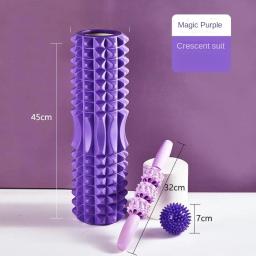 EVA Foam Hollow Yoga Roller, Rolo do clube cravado, Ferramenta de relaxamento muscular, Fitness Massage Stick, Roller Barrel - Image 3
