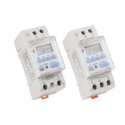 1pc ahc30a/ahc30b 40a 7 dias trilho din lcd semanal programável interruptor de temporizador eletrônico 1no1nc 220vac 12v24vdc 18on/off relé de tempo - Image 3