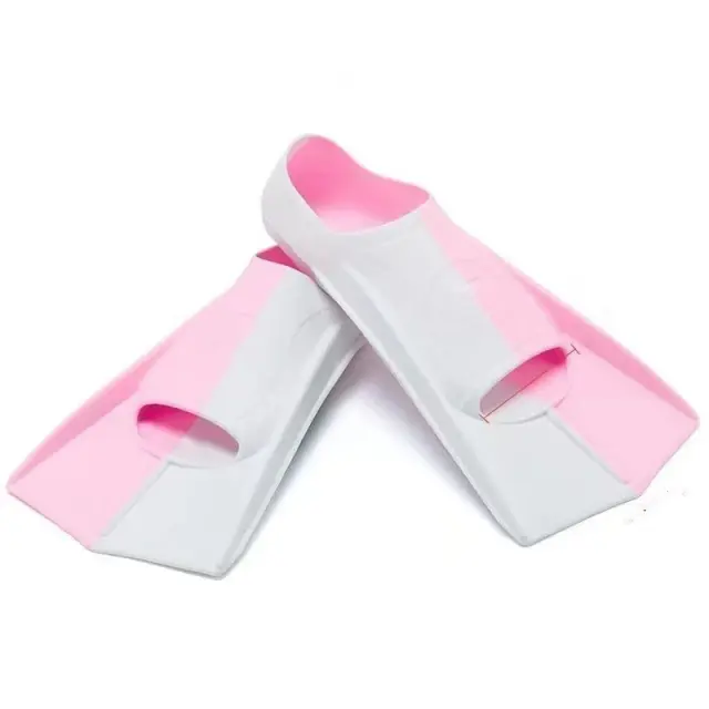 Nadadeiras Curtas de Silicone Infantil para Natação e Mergulho - Ideais para Treinamento e Verão