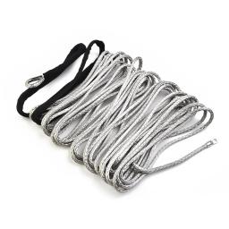 Linha de guincho sintético com bainha para ATV e UTV, cabo, cabo de reboque, alta resistência, cinza, acessórios automotivos, 1PC - Image 6