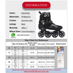Patins JK Skate Inline para adultos, Freestyle, botas Slalom de patinação, rodas Rocked, patins de skate para homens e mulheres - Image 2