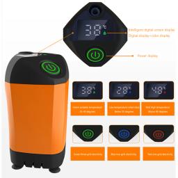 Chuveiro de acampamento ao ar livre com display digital, bomba de chuveiro elétrica portátil, IPX7 impermeável, caminhadas viagem, rega pet, 4800mAh - Image 4