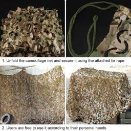 Rede De Camuflagem Portátil Para Caça Ao Ar Livre, Rede Dobrável, Pano Seco Rápido - Image 6