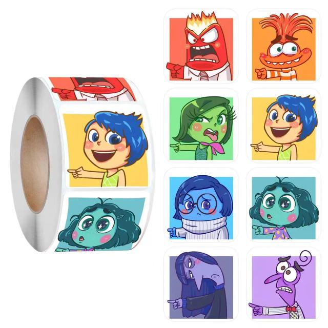 Adesivos de Desenhos Animados para Decoração de Envelopes - 2500 Peças Divertidas para Crianças e Brinquedos