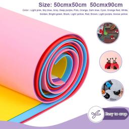 Folhas de espuma EVA para Cosplay, espuma colorida, artes e ofícios, projeto DIY, 1mm grosso, 50cm x 50cm, 50cm x 90cm, 2pcs - Image 2