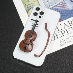 Mini violino adereço de madeira instrumento musical decoração artesanal violino de mesa para casa de bonecas miniaturas e decoração de casa - Image 6