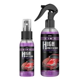 Revestimento cerâmico Fortify Car Wax Polish Spray, hidrofóbico, intenso, brilho brilhante, vidro, rodas, pintura, selante, detalhe, 3 em 1 - Image 6