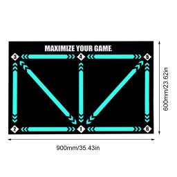 Tapete de treinamento de futebol antiderrapante dobrável, Dribble Training Mat, Floor Playing Acessórios para crianças e adultos - Image 6