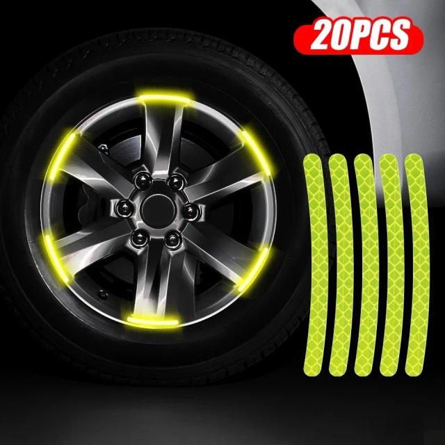 Adesivos Refletivos para Rodas: Segurança e Estilo para Carros, Bicicletas e Motocicletas