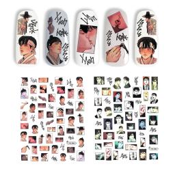 3d adesivos para nail art, história de amor, dois desenhos animados coreanos bonitos, decalques, controles deslizantes, diy, tslc-407, tsc-330 - Image 3
