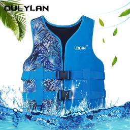 Oulylan-Jaqueta salva-vidas de neoprene para adultos e crianças, natação e pesca, colete salva-vidas feminino, mergulho, caiaque e canoagem, fato de sobrevivência - Image 3