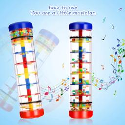 Rain Stick Brinquedos para Bebês, chocalho Shaker, Desenvolvimento Sensorial, Áudio Instrumento Musical, Rainmaker, 6-12 meses - Image 3