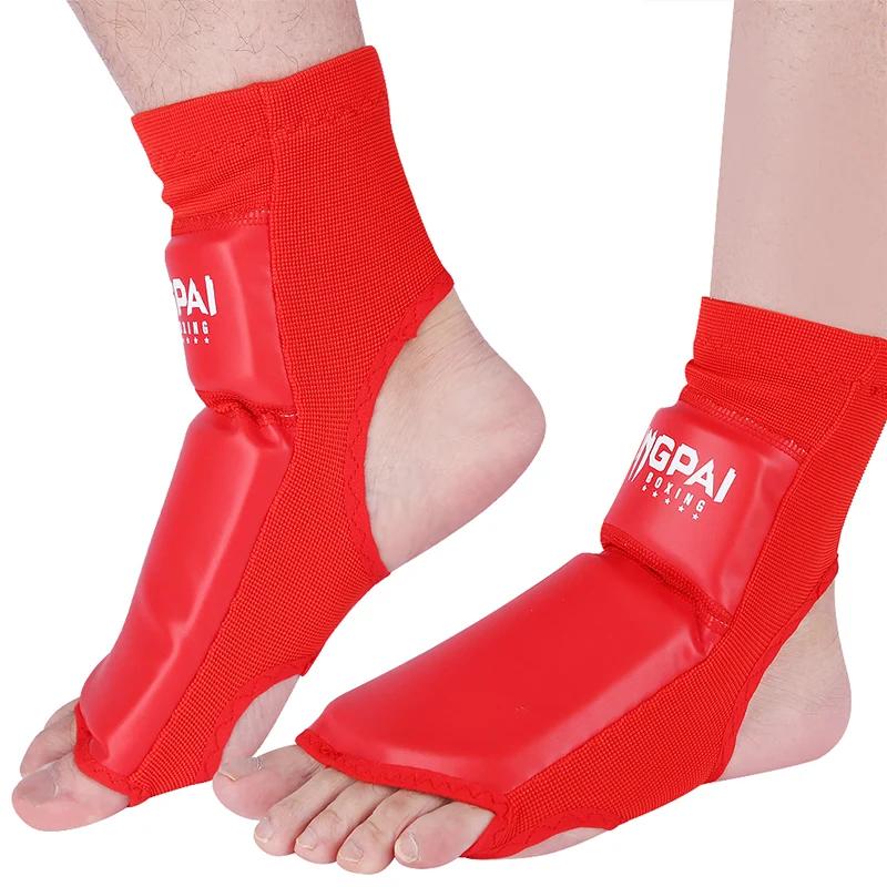 Juventude/adulto crianças mma boxe shin guardas instep kickboxing tornozelo equipamentos de apoio karate protetores sanda muay thai leggings deo - Image 1