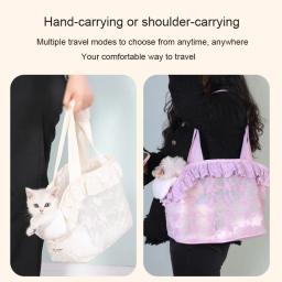 Pet Carrier Bag for Cats and Dogs, Travel Backpack, Assento de carro, Transporte, Moving Box, Puppy Women, Animais Suprimentos, Acessórios - Image 2