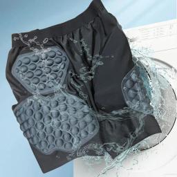 Shorts de compressão acolchoados para crianças, roupa interior protetora, shorts respiráveis, quadril acolchoado, juventude, proteção 3D - Image 3