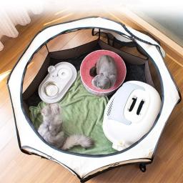 Portátil dobrável Pet Tent, cerca octogonal, abrigo para cachorros, fácil de operação, grandes gaiolas do cão, cercas do gato, canil, canil do cão - Image 2