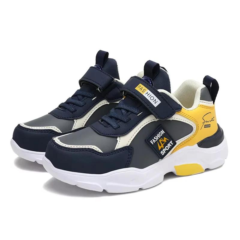 Quatro estações moda infantil sapatos esportivos meninos correndo lazer respirável ao ar livre crianças sapatos leves tênis - Image 1