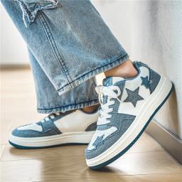 Sapatos de skate estrela verde para homens e mulheres, calçados esportivos casuais, tênis de skate robusto antiderrapante, unissex, na moda, tamanho grande, 35-44 - Image 4