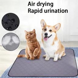 Almofada de urina absorvente para pet, Tapete de urina lavável para cachorro e gato, Cobertor reutilizável, Treinamento antiderrapante, fácil de secar, cama - Image 1