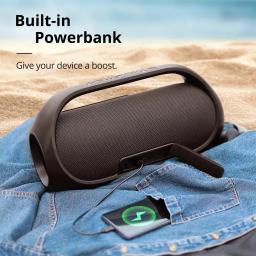 Tronsmart bang 60w som caixa de som bluetooth com som estéreo, embutido power bank, ipx6 impermeável, para festa, exterior - Image 4