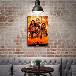 Red dead redemption 2 decoração de metal cartaz do vintage estanho sinal de metal placa decorativa para pub bar homem caverna clube decoração de parede - Image 2