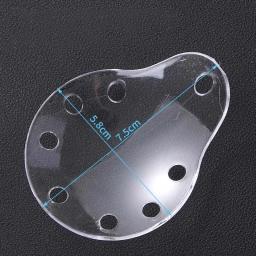 Protetor transparente para os olhos, respirável único, plástico poroso, oval oftálmico - Image 1