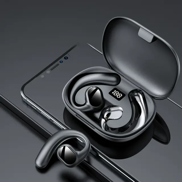 Auriculares Sem Fio de Condução Óssea com Ultra Longa Duração - Compatíveis com Android e Apple, Estilo Universal