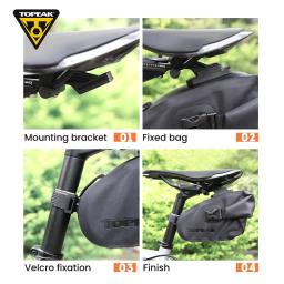 TOPEAK Saco Traseiro de Bicicleta Saco de selim Impermeável MTB Road Bike Portátil Quick-Release Saco Traseiro de Bicicleta Com Suporte - Image 6