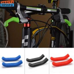 Tampa do punho do freio da bicicleta, luva do silicone, tipo universal, proteção, acessório do ciclismo, 2 pcs/pair - Image 1