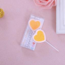 Vela de aniversário doce amor de quatro cores, coração de pêssego único, festa de aniversário, dia dos namorados, decoração de bolo de jantar à luz de velas - Image 6