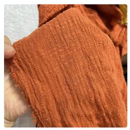 Tecido de algodão de linho fino macio cor sólida material orgânico linho natural puro para costurar roupas artesanais tecido de retalhos - Image 5
