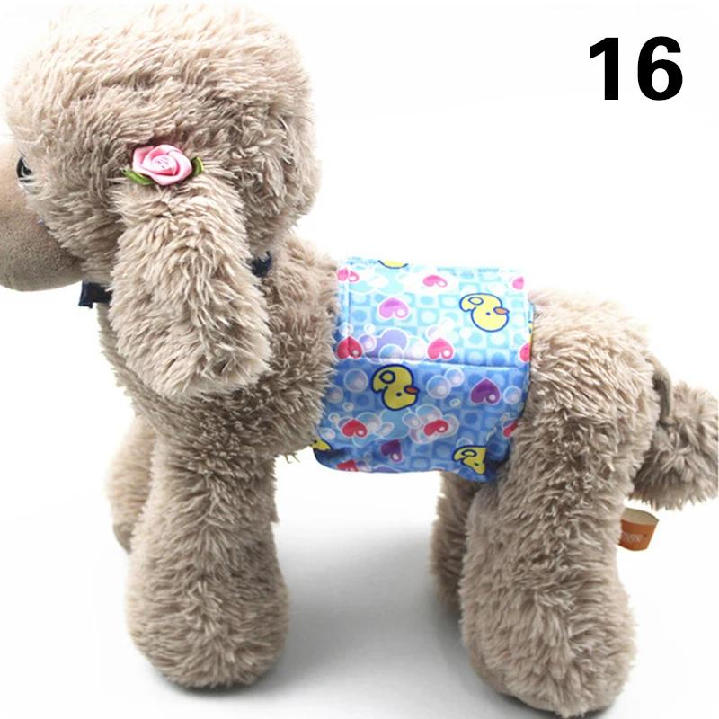 1pc ajustável dos desenhos animados animais de estimação fraldas do cão lavável masculino absorvente do cão calcinha do animal estimação shorts calças fisiológicas reutilizáveis - Image 1