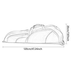 Bolsa de esgrima com rodas, conveniente para transportar, organizador de grande capacidade com alça, bolsa de armazenamento de esgrima para homens e mulheres - Image 6
