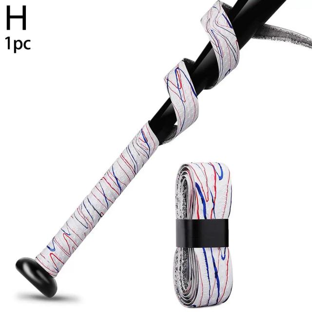 Fita de Envoltório para Bastões de Baseball PU - Antiderrapante e com Absorção de Choque, Multicolorida, Ideal para Baseball, Cricket e Softball, 1 Unidade