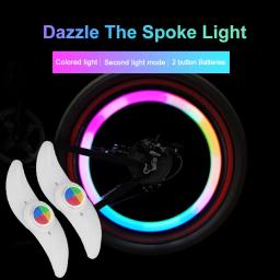 Colorido Bike Wheel Spoke Light Waterproof MTB Equilíbrio Bicicleta Luz LED Pneu Pneu Flash Lights Aviso Ciclismo Lâmpada - Image 3