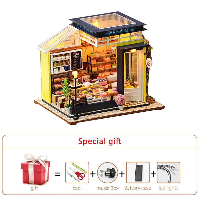 Casa de boneca grande móveis kits de construção em miniatura kit casa de bonecas diy roombox villa jardim casas de madeira brinquedo para crianças presentes adultos - Image 1