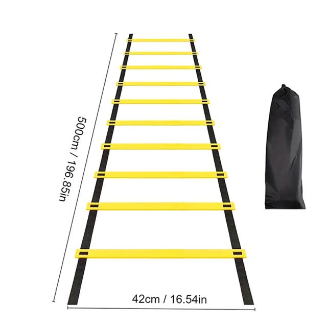 Escada de Agilidade com Correias de Nylon para Treinamento de Velocidade e Flexibilidade em Esportes e Futebol