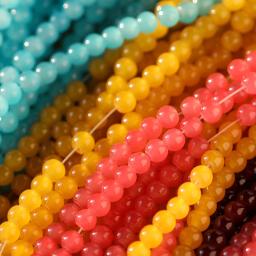 200 pçs/lote 6mm contas de vidro para fazer jóias materiais diy acessórios pulseiras chaveiro artesanato suprimentos espaçador grânulo jóias - Image 3