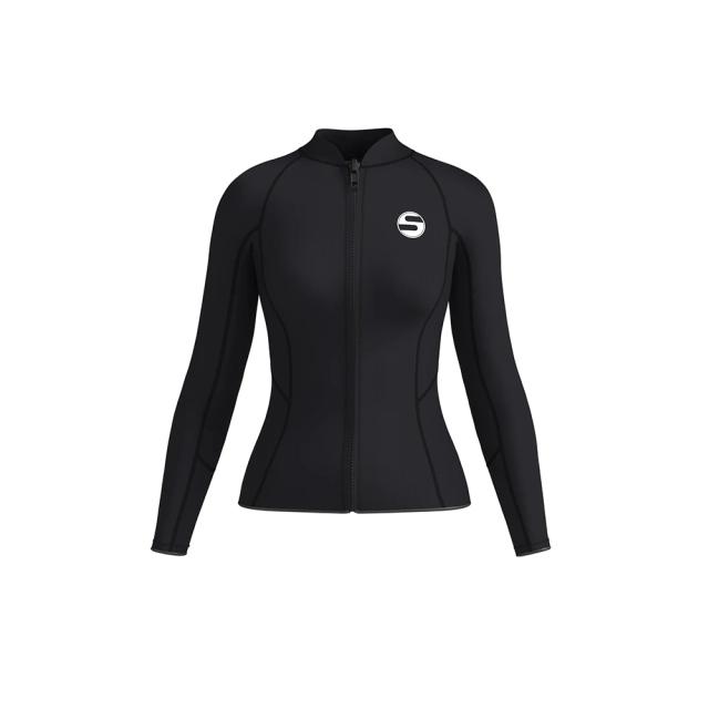 Terno de Mergulho Feminino 3mm em Neoprene à Prova de Frio para Natação e Surf