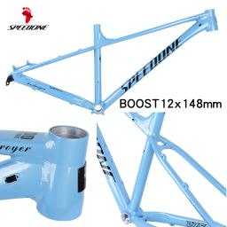 Speedone 27.5/29 polegada ultraleve liga de alumínio quadro mountain bike hardtail quadro roteamento interno 148x12mm através do eixo - Image 1