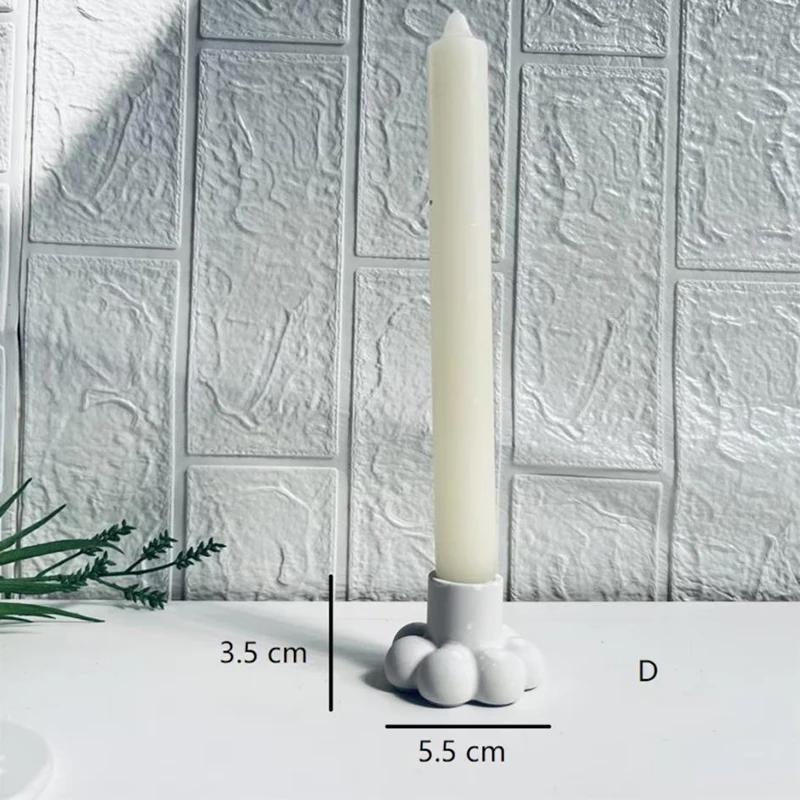 Simples Silicone Castiçal Molde, Concreto Gesso Molde, Resina Jesmonite Artesanato, Moldes de Fundição para Home Decor, Moldes De Argila - Image 1