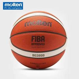 MOLTEN-Bola de basquete antiderrapante, couro PU, resistente ao desgaste, treinamento de jogo interno e externo, BG5000 oficial, original - Image 6